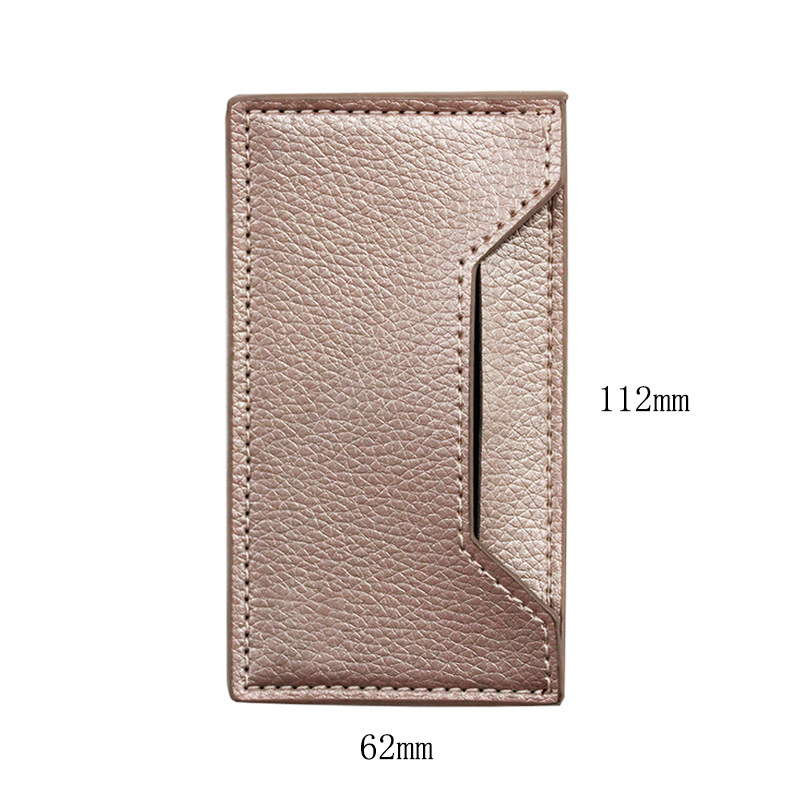 優(yōu)雅實用之選 仿皮革車線皮革款手機(jī)背貼卡套